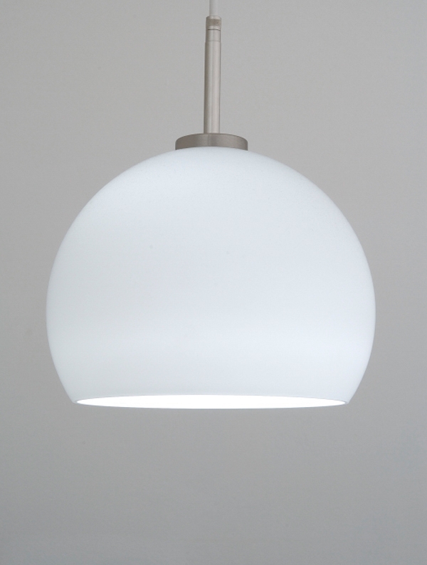 Pendelleuchte 3/4 Kugel | Geschirmte Leuchten in mattem Opalglas und