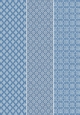 Geschirrtücher Ornament mittelblau